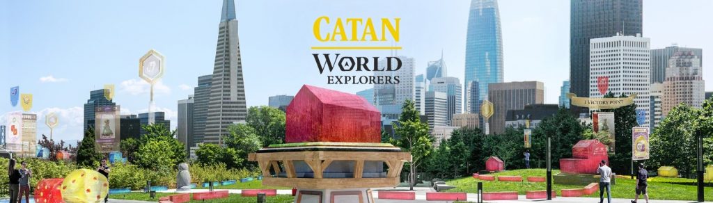 Realidad virtual catan. Juego para el móvil de catan. Catan World Explores.