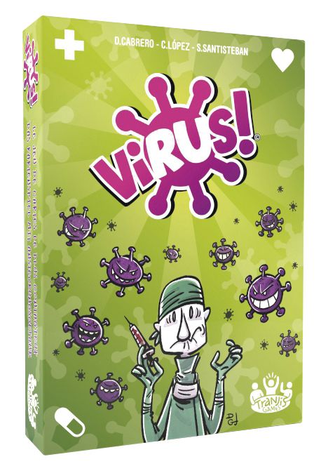 Caja carátula Virus juego de mesa