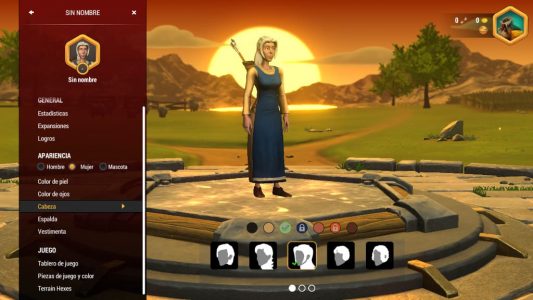 catan universe cambio aspecto avatar elegir personaje