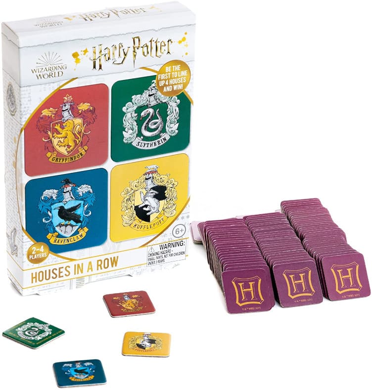 cuatro en raya de harry potter Harry Potter Hogwarts Houses In A Row Game  juego de mesa