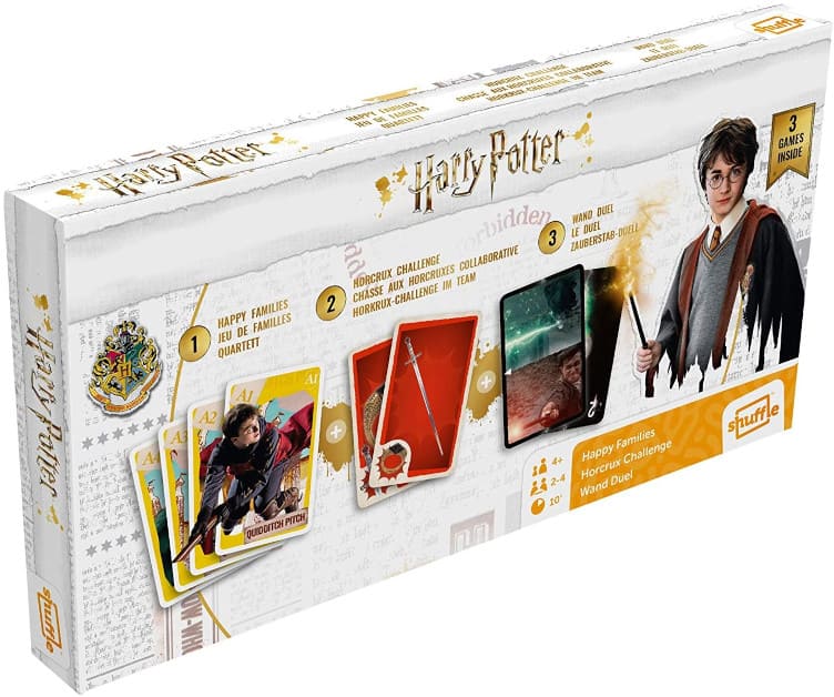 Juego de Cartas Tripack Harry Potter caja y cartas de ejemplo