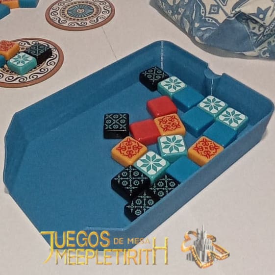 impresión 3d bandeja juego de mesa azul 