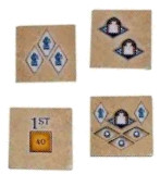 cartas tarjetas Azul Mini expansión de Mosaicos de Objetivos