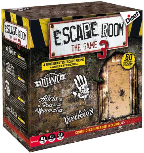 caja Escape Room the Game 3 juego de zombies de mesa