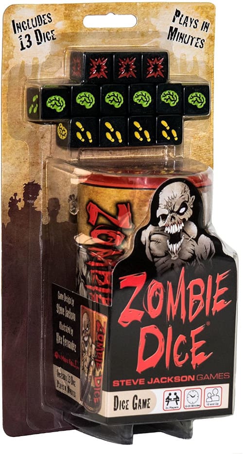 caja Zombie Dice (dados Zombie) juego de mesa zombies