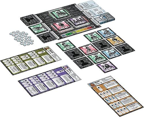 tablero y componentes Raxxon juego de zombies de mesa